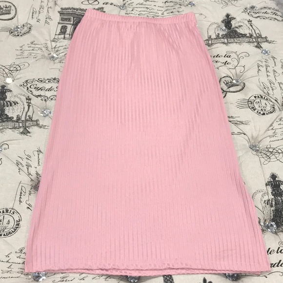 Velvet Torch Ribbed Knit Side Slit Skirt - Picture 5 of 8